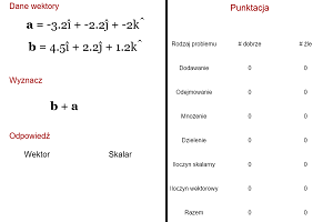 Działania na wektorach